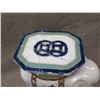 Image 4 : Qty 2 White Elephant Shaped Plant Stands w/ Decorative Saddles 17"L x 20"H
