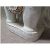 Image 7 : Qty 2 White Elephant Shaped Plant Stands w/ Decorative Saddles 17"L x 20"H