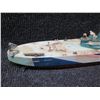 Image 10 : Qty 3 Model Boats: Battleship Missouri 32"L, Wooden Speed Boat & Chris Craft 18"L