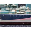 Image 17 : Qty 3 Model Boats: Battleship Missouri 32"L, Wooden Speed Boat & Chris Craft 18"L