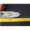 Image 26 : Qty 3 Model Boats: Battleship Missouri 32"L, Wooden Speed Boat & Chris Craft 18"L