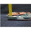 Image 28 : Qty 3 Model Boats: Battleship Missouri 32"L, Wooden Speed Boat & Chris Craft 18"L