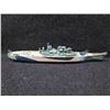 Image 9 : Qty 3 Model Boats: Battleship Missouri 32"L, Wooden Speed Boat & Chris Craft 18"L