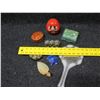 Image 11 : Misc Décor: Daruma Head, Cloisonne Trinket Boxes, 'See No Evil' Figure, etc