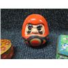 Image 3 : Misc Décor: Daruma Head, Cloisonne Trinket Boxes, 'See No Evil' Figure, etc
