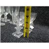 Image 14 : Qty 10 Gump's Wine Goblets & 7 Crystal Glasses