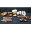 Image 1 : Multiple Wooden Serving Dishes, Bowls, Plates & Serving Spoons, Misc Sizes