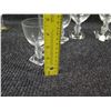 Image 10 : Qty 5 Gump's Crystal Wine Glasses & Cut Glass Creamer w/ Sugar Bowl