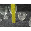 Image 11 : Qty 5 Gump's Crystal Wine Glasses & Cut Glass Creamer w/ Sugar Bowl