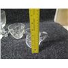 Image 12 : Qty 5 Gump's Crystal Wine Glasses & Cut Glass Creamer w/ Sugar Bowl