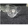 Image 4 : Qty 5 Gump's Crystal Wine Glasses & Cut Glass Creamer w/ Sugar Bowl