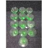 Image 2 : Qty 13 Green Martini Glasses