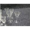 Image 4 : Qty Approx. 14 Etched Cordial Glasses