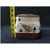 Image 8 : Ceramic Jar w/ Lid & Handle Made in Japan 6"x6"x5"H (Ht without handle)