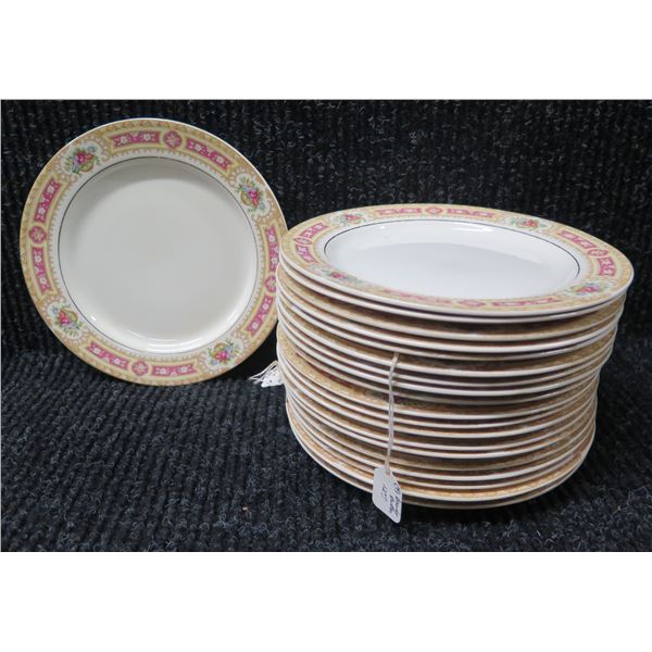 Multiple Side Plates w/ Floral Design Rim 7