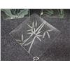 Image 4 : Qty 3 Frosted Floral & Bamboo Design Square Plates 10"x10" & 12"x12"