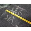 Image 7 : Qty 3 Frosted Floral & Bamboo Design Square Plates 10"x10" & 12"x12"