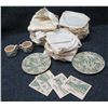 Image 1 : Qty Approx. 30 Wallace China Leaf Design Plates from Willows' Restaurant w/ 2 Mugs & 4 Cards