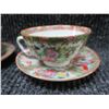 Image 35 : Multiple Famille Rose Teacups, Coffee Mugs, Plates (some Maker's Marks), Misc Sizes