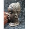 Image 3 : Bust Female Head 6"H & Woven Trinket Box 8" dia