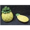 Image 1 : Pineapple Jar w/ Lid 11"H & Spoon Rest 10"L