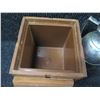 Image 3 : Wooden Box w/ Lid & Bowl, Metal Stanley Pitcher w/ Stopper, Dragon Cooler, Duck, etc