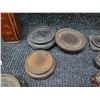 Image 3 : Multiple Base Stands, Metal Holder, Warrior Helmet Figurine, Shells, etc