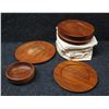 Image 1 : Multiple Wooden Plates 10" & 12" dia & Monkeypod Bowl Signed by Artist