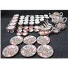 Image 1 : Multiple Famille Rose Teacups, Rice Bowls, Plates, Tea Pots, etc (some Maker's Marks), Misc Sizes