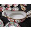 Image 21 : Multiple Famille Rose Teacups, Rice Bowls, Plates, Tea Pots, etc (some Maker's Marks), Misc Sizes