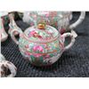 Image 24 : Multiple Famille Rose Teacups, Rice Bowls, Plates, Tea Pots, etc (some Maker's Marks), Misc Sizes
