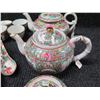 Image 25 : Multiple Famille Rose Teacups, Rice Bowls, Plates, Tea Pots, etc (some Maker's Marks), Misc Sizes
