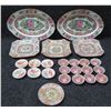 Image 1 : Multiple Famille Rose Plates, Condiment Dishes & Oval Platters w/ Maker's Marks, Misc Sizes