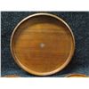 Image 2 : Qty 3 Round Wooden Plates w/ Hawaii Crest, Misc Sizes & Conch Shell 9"x7"H