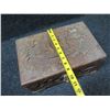 Image 11 : Carved Wooden Box w/ Metal Hardware 13"x9"x7.5"H