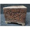 Image 8 : Carved Wooden Box w/ Metal Hardware 13"x9"x7.5"H