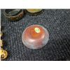 Image 8 : Qty 2 Decorative Fans, Kukui Nut Lei, Trinket Box, Earrings, etc