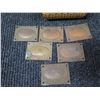 Image 2 : Hinged Box & Oval Containers & 6 Metal Plates
