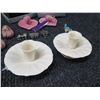 Image 2 : Pair Lenox Candle Holders, Elephant Décor on Leaves, Metal Train Sections, etc