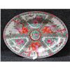 Image 1 : Asian Famille Rose Serving Platter Decorated in Hong Kong 16"x12"