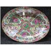 Image 1 : Asian Famille Rose Serving Platter Decorated in Hong Kong 16"x12"