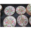Image 8 : Multiple Asian Famille Rose Teacups, Saucers, Rice Bowls & Plates, Misc Sizes