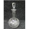 Image 25 : Multiple Cut Glass Decanters w/ Stoppers, Misc Sizes