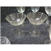 Image 8 : Multiple Cut Glass & Etched Stemmed Snifters & Goblets, Bowls, Bottle, etc Misc Sizes