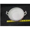Image 9 : Asian Famille Rose Tureen w/ Handles & Lid Decorated in Hong Kong 11" dia, 3"H (w/o lid)