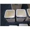 Image 8 : Qty 7 Rice/Spice Containers Made in Germany Misc Sizes & 3 Saucers 5" dia