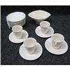 Image 1 : Multiple Shelledge Syracuse China Teacups & Saucers w/ Haviland France Bowl 5" dia