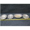 Image 21 : Qty 3 Metal Plates (2 marked Sterling) & Oval Sheffield Dish, Misc Sizes