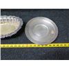 Image 24 : Qty 3 Metal Plates (2 marked Sterling) & Oval Sheffield Dish, Misc Sizes