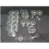 Image 2 : Multiple Etched Deco Antelope Champagne Glasses, 2 Bowls & Pitcher